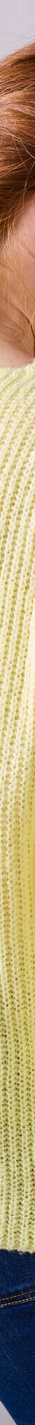 Pull col V, maille anglaise toucher doux (jaune pâle) Pull col V, maille anglaise toucher doux (jaune pâle)